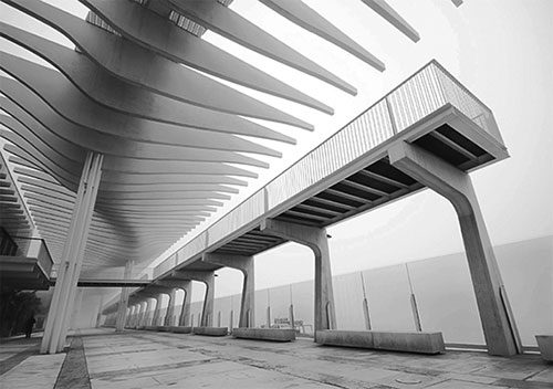 Estructura edificio moderno
